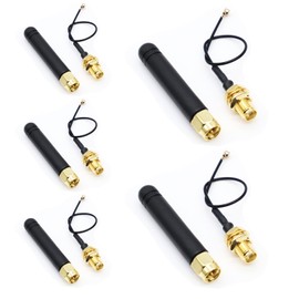 APKLVSR 868-915MHz U.FL IPEX to SMA Connector LoRa Antenna 3dBi 50Ω for Lora Board Lora II WiFi Lora32 (Pack of 5)