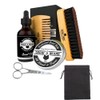 Beard Grooming Kit for Men - Bamboo Travel Set With