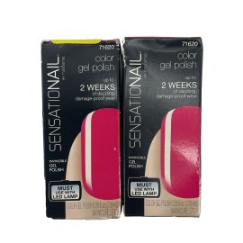 SensatioNail 2 PACK SensatioNail Color Gel Polish 71620 PINK BOUQUET Shade NOS *READ*