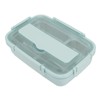 Lunch Box 3 Compartments 304 Stainless Steel Plastic Matching Spoon