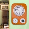 Lily's Home Retro Kitchen Clock with Temperature and Timer (Orange)