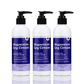 Miracle Plus- Crema de magnesio para las piernas  Locin de magnesio  Crema calmante para las piernas  Hidratante tpico a base de hierbas              