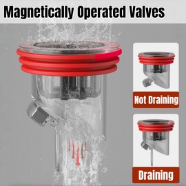 COLDDD Odor Proof Floor Drain, Shower Drain Plus, Anti-Odor, Prevent Backflow, Prevent Odor Dispersion in Bathrooms, and Kitchens (Fit 1.5''-2.0'' Caliber) (1)