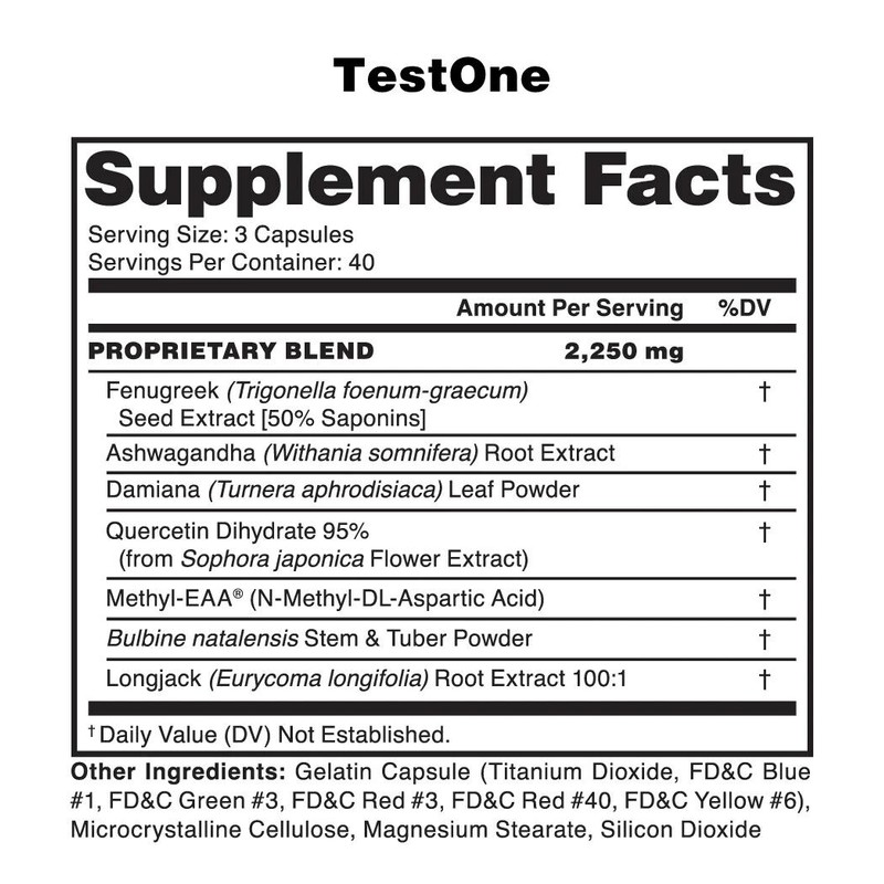 NUTRAONE Test One Muscle Building Formula 120 Capsules exp. 4/2026