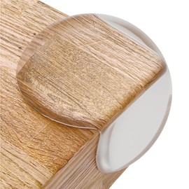 CalMyotis Corner Protection and Edge Protection for Baby and Children - Table and Furniture Corners, Table Corner Protection and Shock Protection for Baby Safety and Child Lock, Transparent Corner