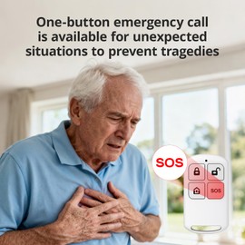 Simply Safe Home Alarm System,WiFi+GSM/4G Alarm System with Door Sensors & Motion Detectors,Compatible with Smart Life or Tuya Phone App Control NO Monthly Fees,Real-Time Alert