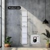 AskTag 7 Tier LED Light Wall Shelves, White