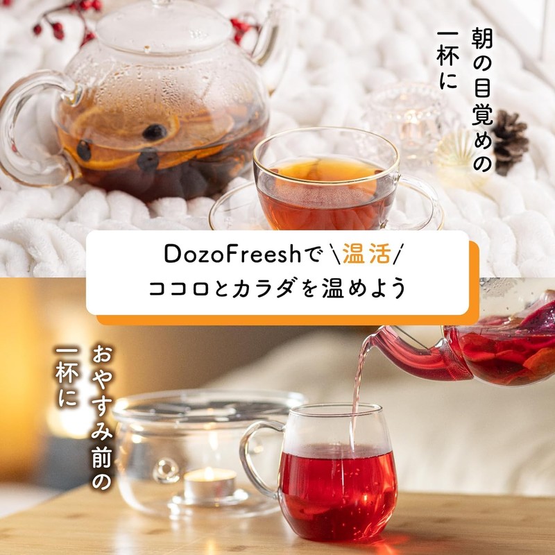 DozoFreesh Fruit Tea Hot Tea Tea One Cup (Set of