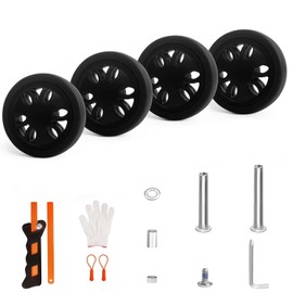 ASUNTOM Luggage Wheels Replacement Set Repair Tool for Spinner Suitcase Trolley Bag Drawbar Travel Box