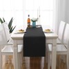 DUALIFE 2PCS Black Table Runner Handcrafted Table Cloth Table Runners