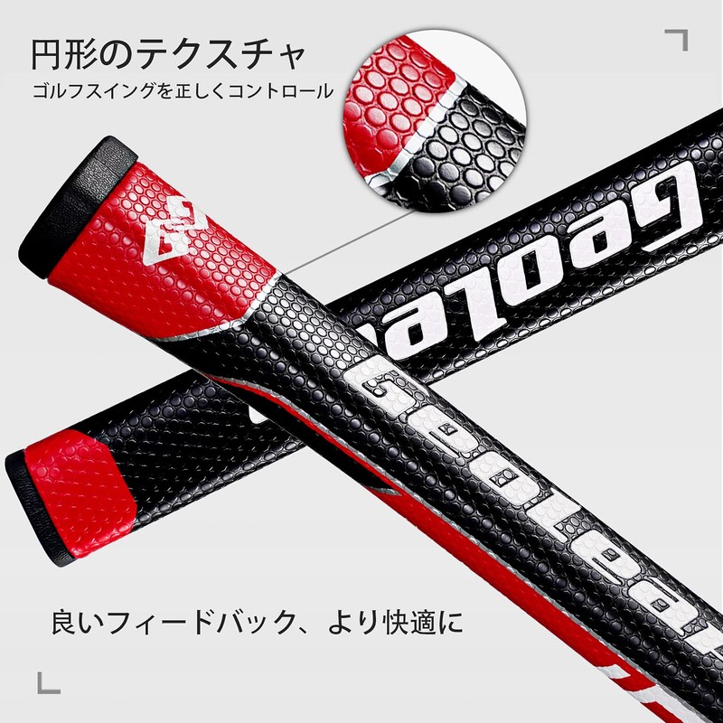 Geoleap Pistol Putter Grips—Soft PU Material, Standard, Pistol Shaped, Lightweight