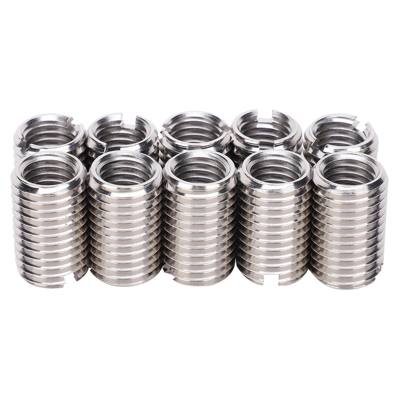 10Pcs Thread Inserts Reducing Nut Repair Tool 303 Stainless Steel