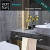 Kon-fort Home Towel Rail 30 cm for Drilling Bathroom Brushed