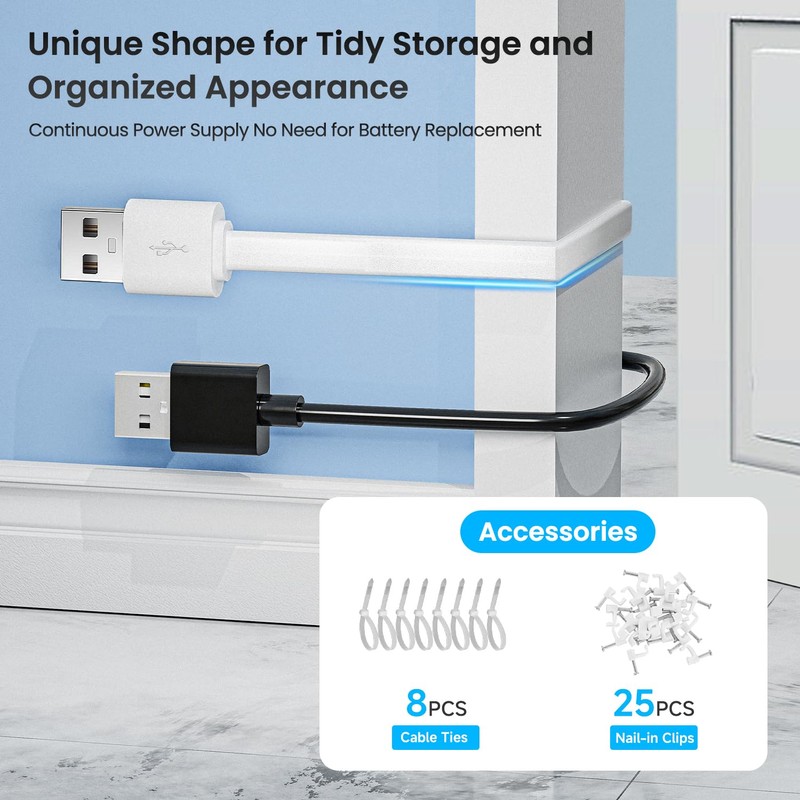 OXZEEWEE Extra Long USB A to USB C Extension Flat