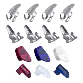 Xdealcozyxc 14PCS Guitar Finger Protectors Set, Thumb Picks for Acoustic Guitar