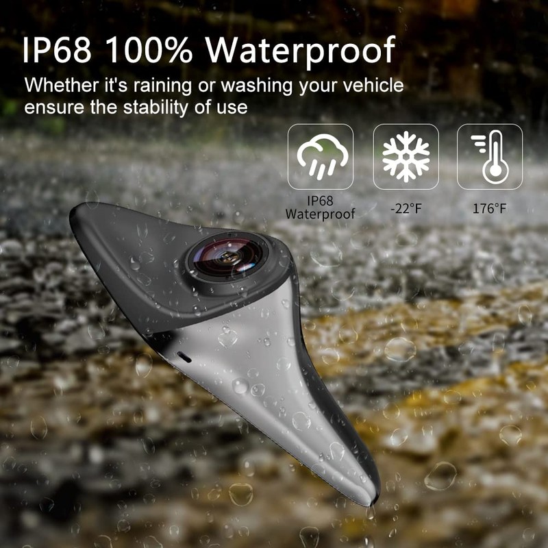 VOJKOREL HD Blind Spot Camera - Car Side View IP68