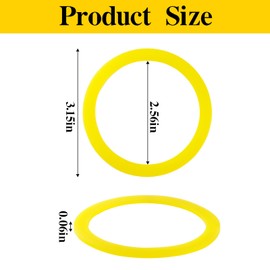 4-Pack Flush Valve Seal GP1059291 Silicone Replacement- Durable Toilet Tank Seal, Universal Fit for K-GP1059291 Compatible Models