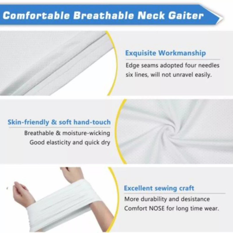 Unbranded Neck Gaiter Bandana Face Mask Cooler UV Sun Protection