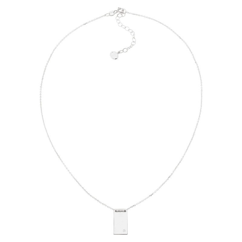 Silpada 'Shine Bright' Rectangular Pendant with Cubic Zirconia in Sterling