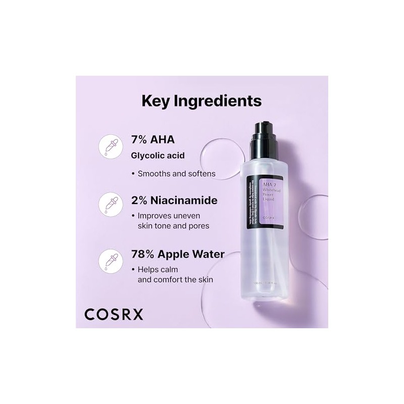 COSRX AHA 7 Whitehead Power Liquid (Renewal), 100ml / 3.38