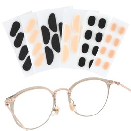 SYCOOVEN 24pairs Soft Foam Nose Pads Adhesive Anti Slip Nose Pads Glasses Pads Relieve Pressure for Glasses Sunglasses Spectacles,D-Shaped, Oval, and Waterdrop-Shaped(Size:24pairs)