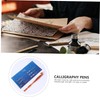 Operitacx 1set Handle Calligraphy Dip Pen Replacement Nibs for Students