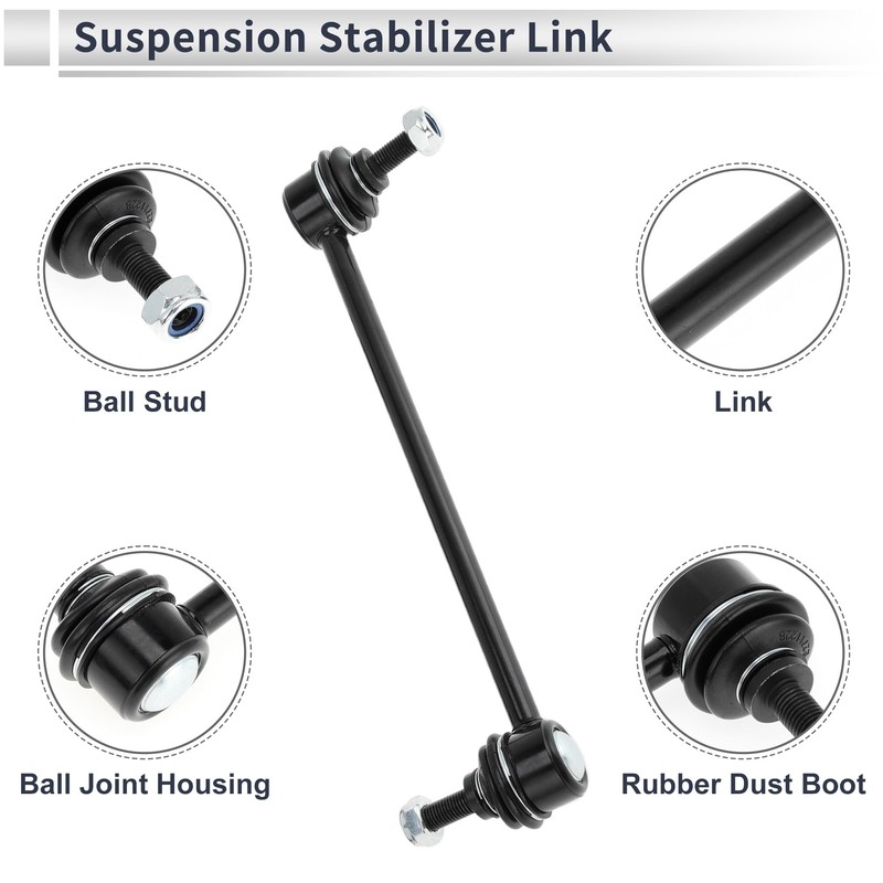 RATCHROLL Front Stabilizer Bar Links with 2 Pcs Bushing for