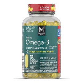 Member´s Mark Omega 3 De 900 Mg 150 Softgels Veganas Sabor Limón