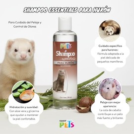 Fancy Pets Shampoo Essentials para Hurón con 250 Mililítros                                                                                           