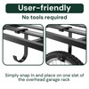SunsGrove SunsGrove Heavy-Duty 4-Pack Overhead Garage Ceiling Storage Hooks, Add-On