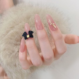 Nail Tip, Pink, Butterfly, Cute, False Nails, Rhinestones, Fashionable, Popular, Nail Parts, Butterfly, Nail Tip, Popular, Cat Eye, Summer Nail Kit, Popular for Beginners (Rose Gold)