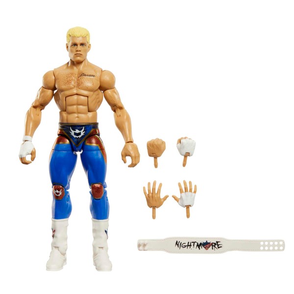 Mattel WWE Cody Rhodes Elite Collection Action Figure, Deluxe Articulation & Life-Like Detail with Iconic Accessories, 6-Inch