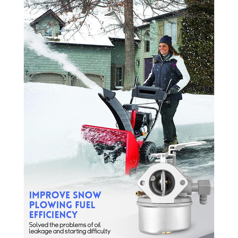 JUWEVAZU Snow Blower Carburetor Fit for Craftsman 5HP 24" Two