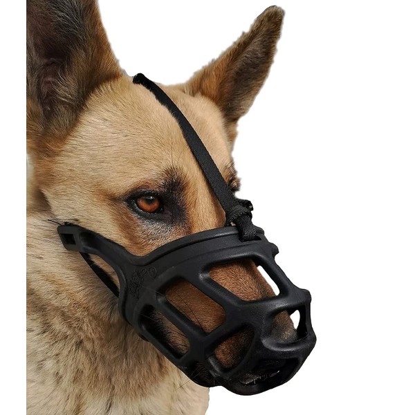 Dog Muzzle, Breathable Basket Muzzles for Small, Medium, Large and