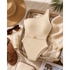 Women’s One-Shoulder One-Piece Swimsuit for Beachwear – Belted Monokini for