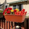 Lysjtsr 12Pcs 17Inches Rectangle Planter Box with Drainage Holes and