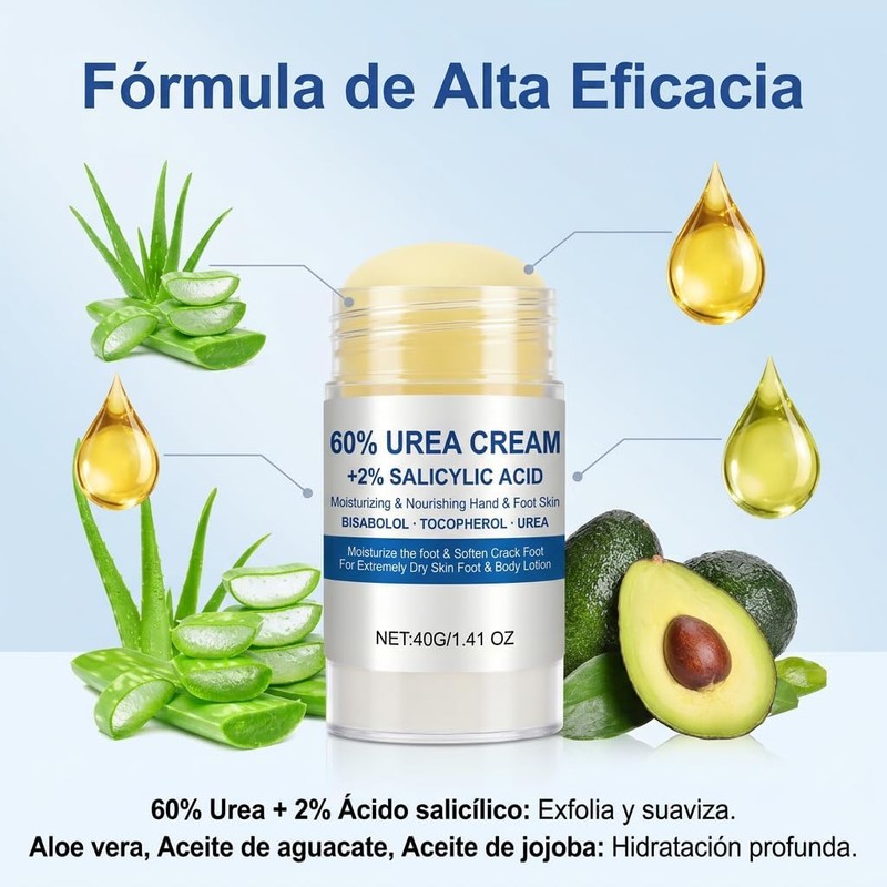 2PCS Crema Hidratante Para Pies con Urea 60
