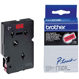 Brother - Laminated tape - black on red - Roll (0.9 cm)