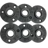 AOYHJA Black Pipe Fitting Bracket Floor Pipe Key clamp Through