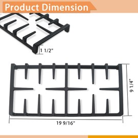 WB31X27150 Center Grate Replacement for GE Stove JXGRATE1 WB31X24737 General Electric Gas Range Burner Grate, Stove Surface Top Center Grate Cast Iron Rack GE Cooktop Parts Grate