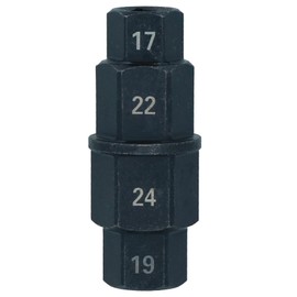 AB Tools Motorcycle Bike Front Wheel Spindle Tool Adaptor Hex 3/8in Drive 17-24mm