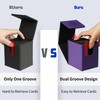 Zettokete Card Deck Box with 2 Dividers,Large Capacity Trading Card