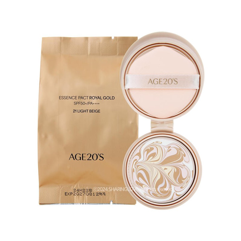 AGE20S 에이지투웨니스 에센스 팩트 로얄골드 21호 리필 AGE20S Essence Pact