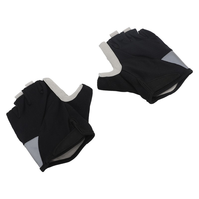 Men Cycling Half Finger Gloves Anti Slip Shock Absorption Bicycle