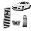3pcs Accelerator Brake Pedals Foot Rest Plate Waterproof Fireproof Replacement