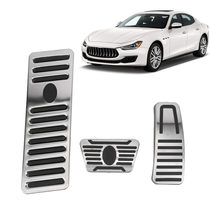 3pcs Accelerator Brake Pedals Foot Rest Plate Waterproof Fireproof Replacement