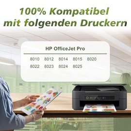 912XL Multipack Compatible with HP 912 Printer Cartridges for HP 912XL for OfficeJet Pro 8022 Cartridges 8020 8023 8024 8025 HP OfficeJet Pro 8010 8012 8014 8015 (Pack of 4)