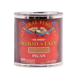 General Finishes Oil Based Penetrating Wood Stain, 1/2 Pint, Pecan