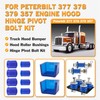 Compatible with Peterbilt Hood Roller Bushings Kit, Peterbilt 379 377