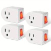 KL 4pc Wall Outlet 3Prong AC Power 1 Port Adapter